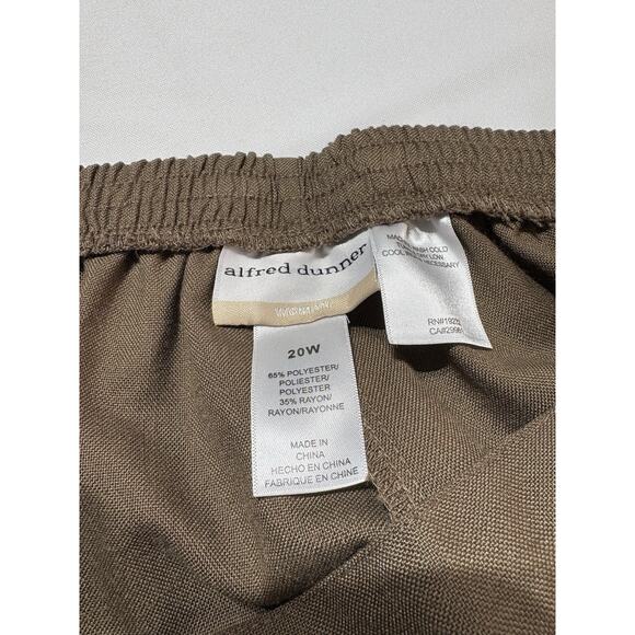 Alfred Dunner SET Jacket Shell Pants Teal And Brown Size 20 - Picture 4 of 16